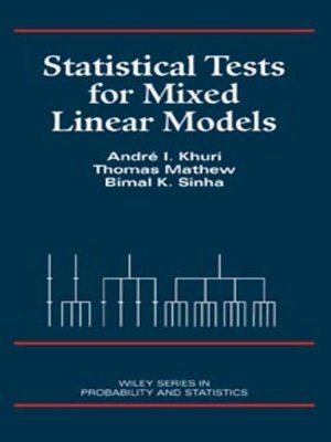 cover image of Statistical Tests for Mixed Linear Models
